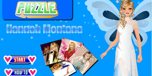 HT83 Hannah Montana puzzle game